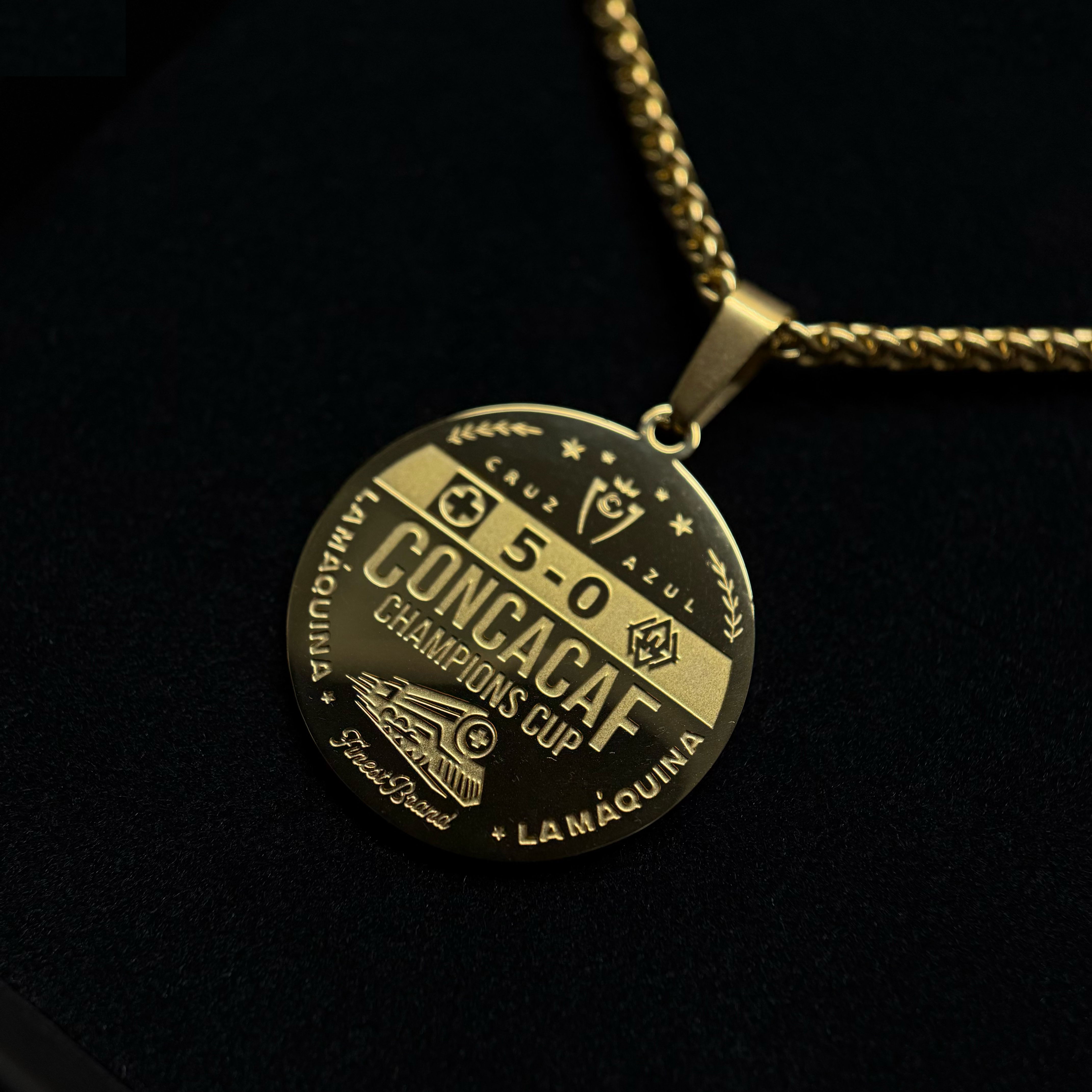 Cruz Azul Necklace CONCACAF Champions Limited Edition | 18K Gold Plated – FinestBrand